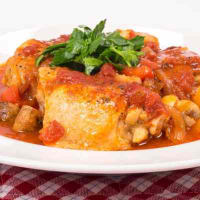 receta pollo a la cazadora