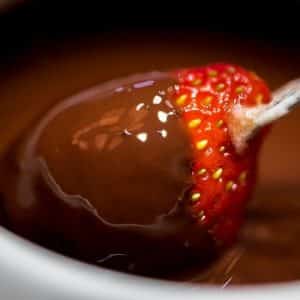 fondue de chocolate