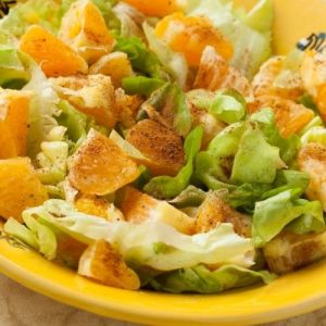 ensalada crocante de naranja