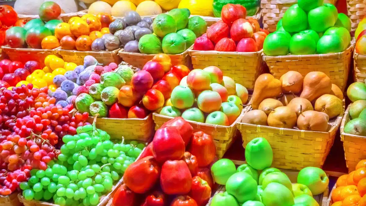 Seleccionar frutas y verduras