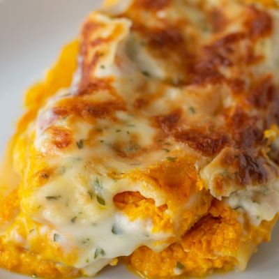Receta de canelones con calabaza
