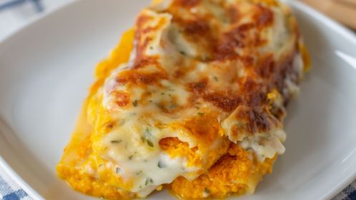 Receta de canelones con calabaza