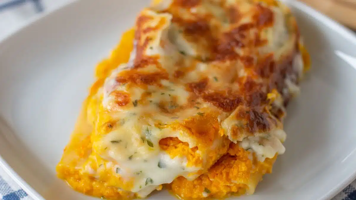Receta de canelones con calabaza