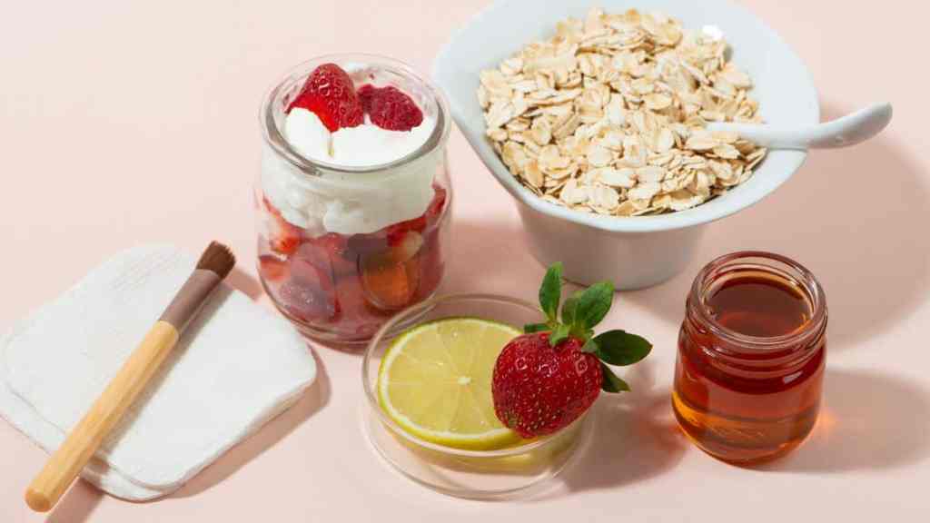 Ingredientes para mascarillas faciales caseras