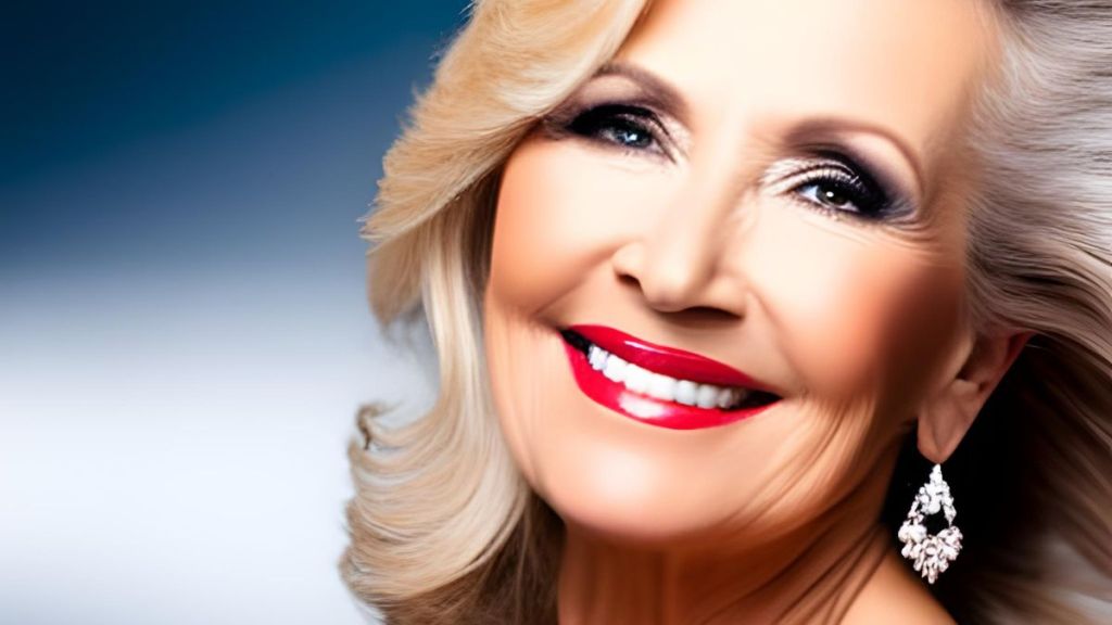 hermoso rostro mujer madura maquillaje