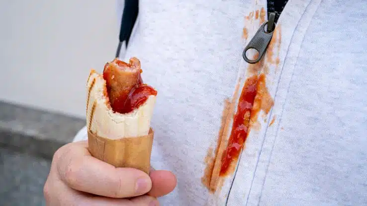 Manchas de grasa en la ropa