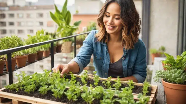 huerto en el balcón